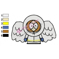 Kenny as an Angel South Park Embroidery Design